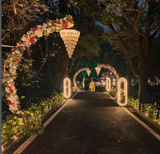 Tea Garden & Pine Forest Floral Wedding Setup Bir-Palampur